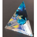 Acrylic 3-Sided Pyramid Embedment Award (4 1/4"x4 1/4"x3 11/16")